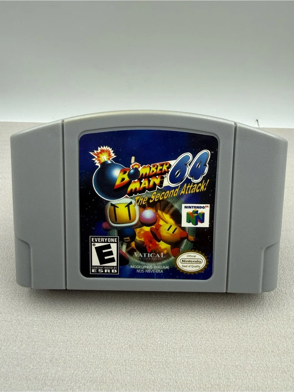 Nintendo Bomberman 64: The Second Attack! Gray Cartridge